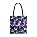 Stylish Butterfly Tote Bag (Black) featuring vibrant butterfly prints, perfect for gym or beach outings.