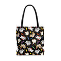 Cute and durable Trick or Treaters Tote Bag (Black) perfect for Halloween fun, featuring playful designs and comfortable straps.