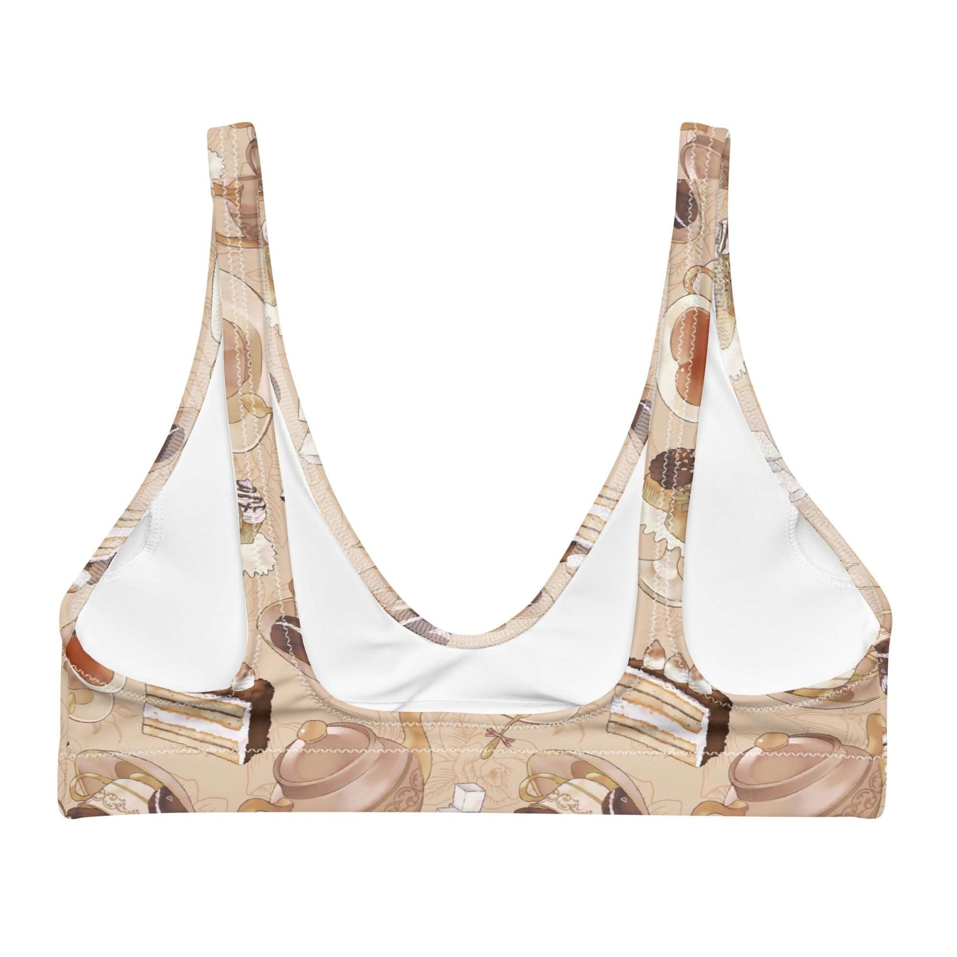 Stylish and comfortable, the Café Padded Bikini Top features a chic design perfect for summer outings.