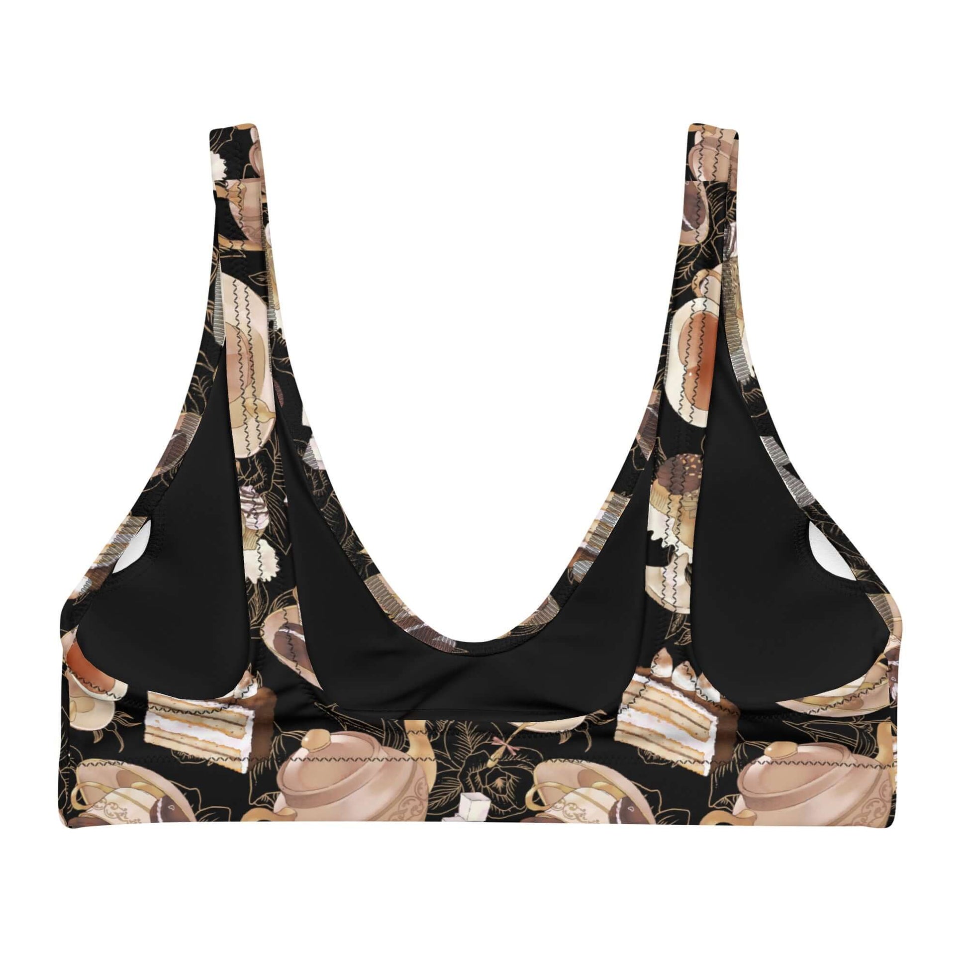 Stylish Café Padded Bikini Top with a chic design, perfect for beach days and summer hangouts. Mix and match for versatility.