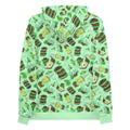 Vibrant Choco Mint Hoodie featuring a refreshing mint print, perfect for adding a pop of color to any outfit.