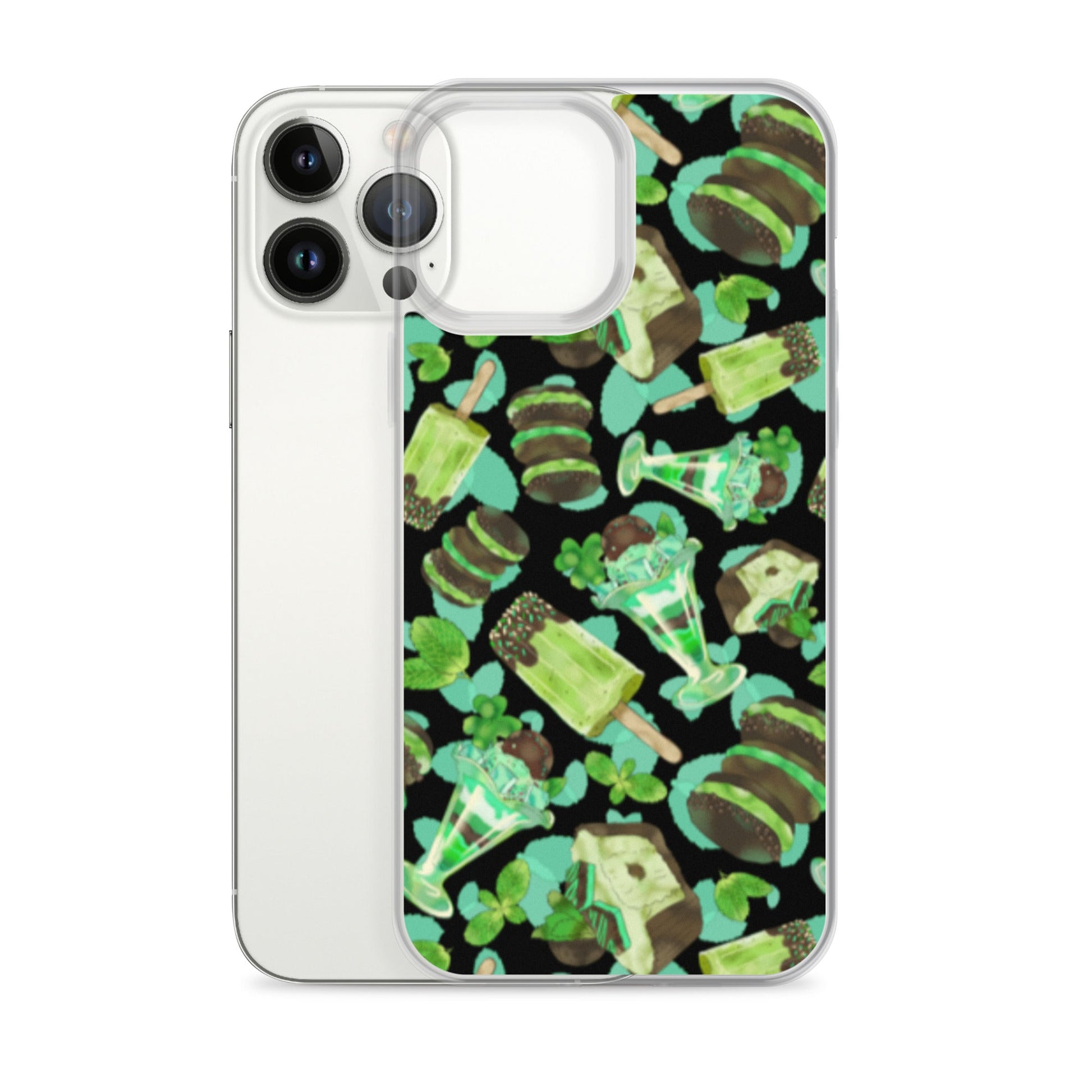 Choco Mint iPhone® Clear Case offers sleek protection against scratches and dirt with a stylish design.