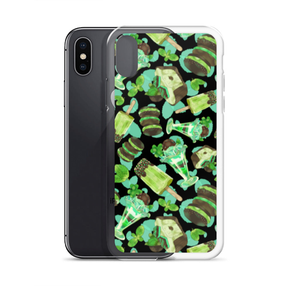 Choco Mint iPhone® Clear Case features a vibrant design that protects against scratches, dust, and dirt.