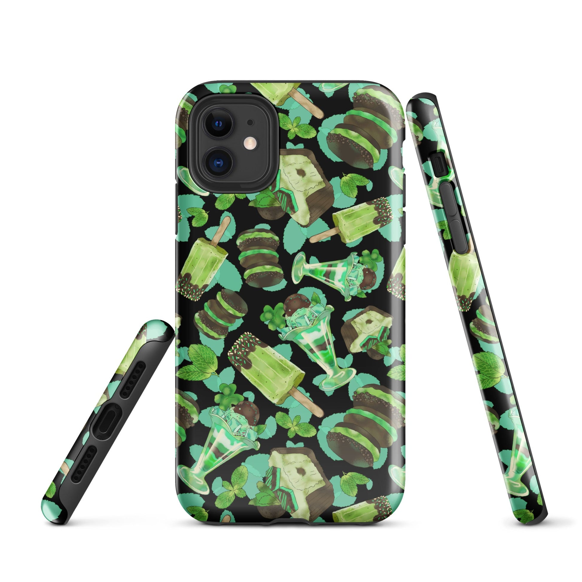 Choco Mint iPhone® Tough Case features a stylish design and durable dual-layer protection for your phone.
