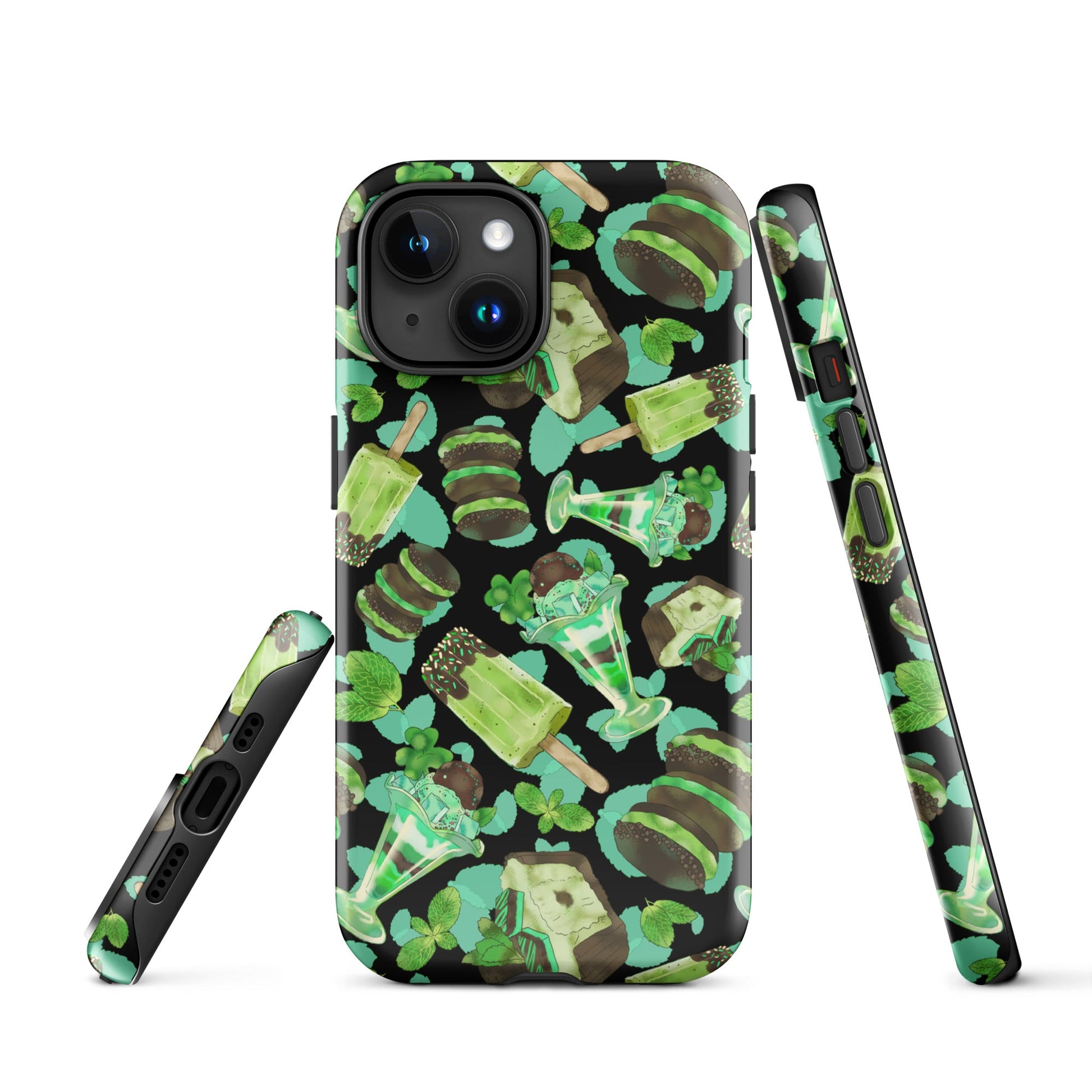Choco Mint iPhone® Tough Case features a stylish design with durable, dual-layer protection for your device.