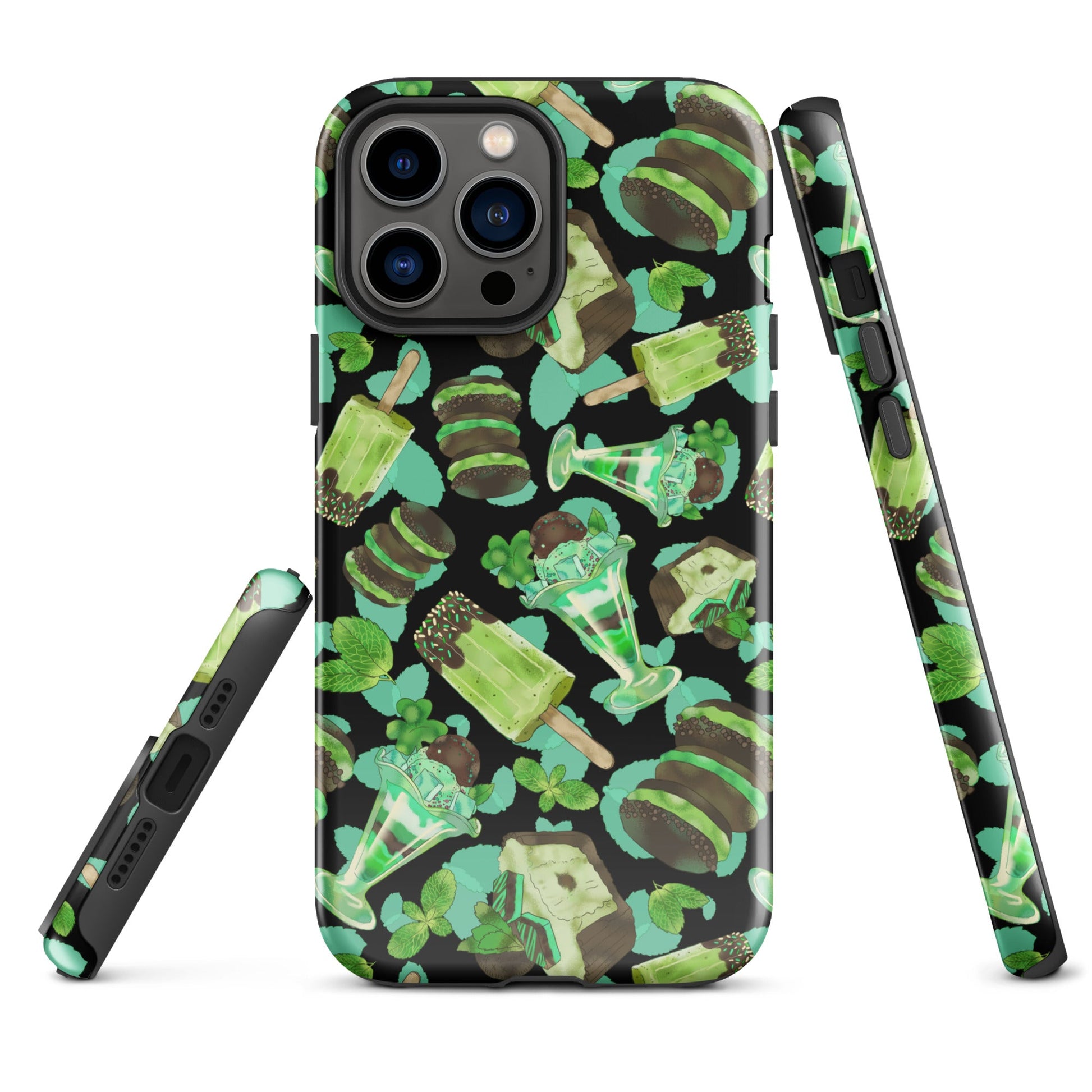 Choco Mint iPhone® Tough Case features a stylish, durable design with impact-resistant protection for your phone.