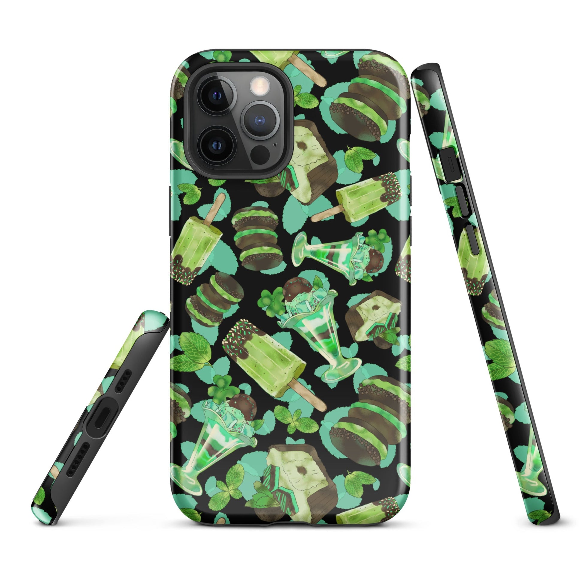 Choco Mint iPhone® Tough Case features a stylish design with durable, impact-resistant materials for ultimate protection.