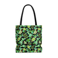 Choco Mint Tote Bag (Black) features a vibrant design, perfect for brightening your day while carrying essentials.