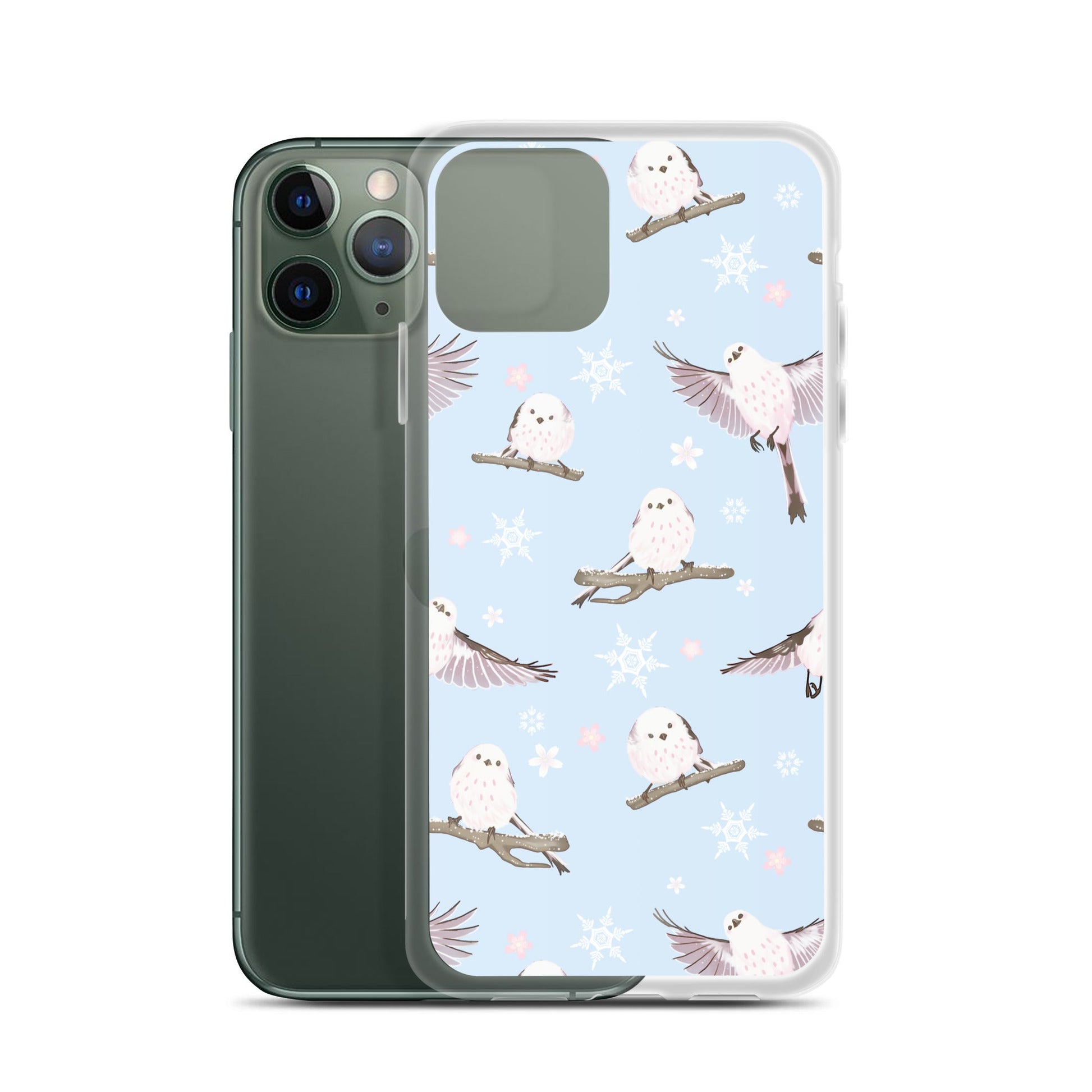Protect your iPhone® in style with the Snow Bird iPhone® Clear Case, featuring a sleek design and flexible sides.