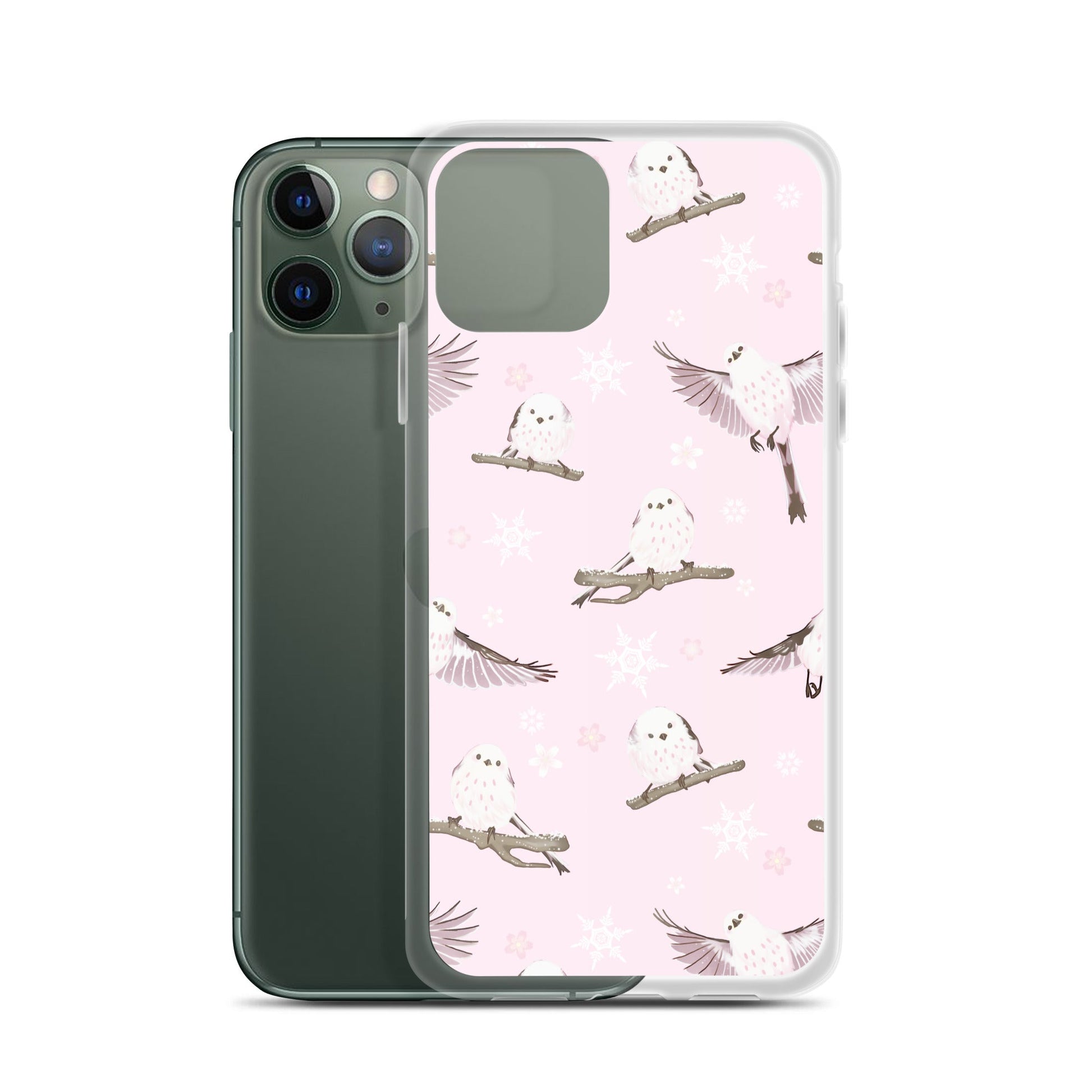 Sleek Snow Bird iPhone® Clear Case offers protection from scratches and dirt with a stylish design. Perfect for your phone!