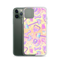Stylish Glitter Gains iPhone® Clear Case, featuring a protective design against scratches and easy access to ports.