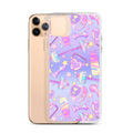 Sleek Glitter Gains iPhone® Clear Case with colorful design, protecting against scratches and dust. Perfect fit for iPhone®.