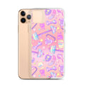 Sleek Glitter Gains iPhone® Clear Case showcases a fun design while protecting against dust and scratches.