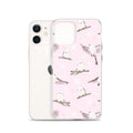 Sleek Snow Bird iPhone® Clear Case featuring a solid back and flexible sides for ultimate protection and style.