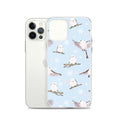 Stylish Snow Bird iPhone® Clear Case, offering durable protection with a charming design, perfect for your device.