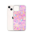 Colorful Glitter Gains iPhone® Clear Case featuring a sleek design for stylish protection against scratches and dust.