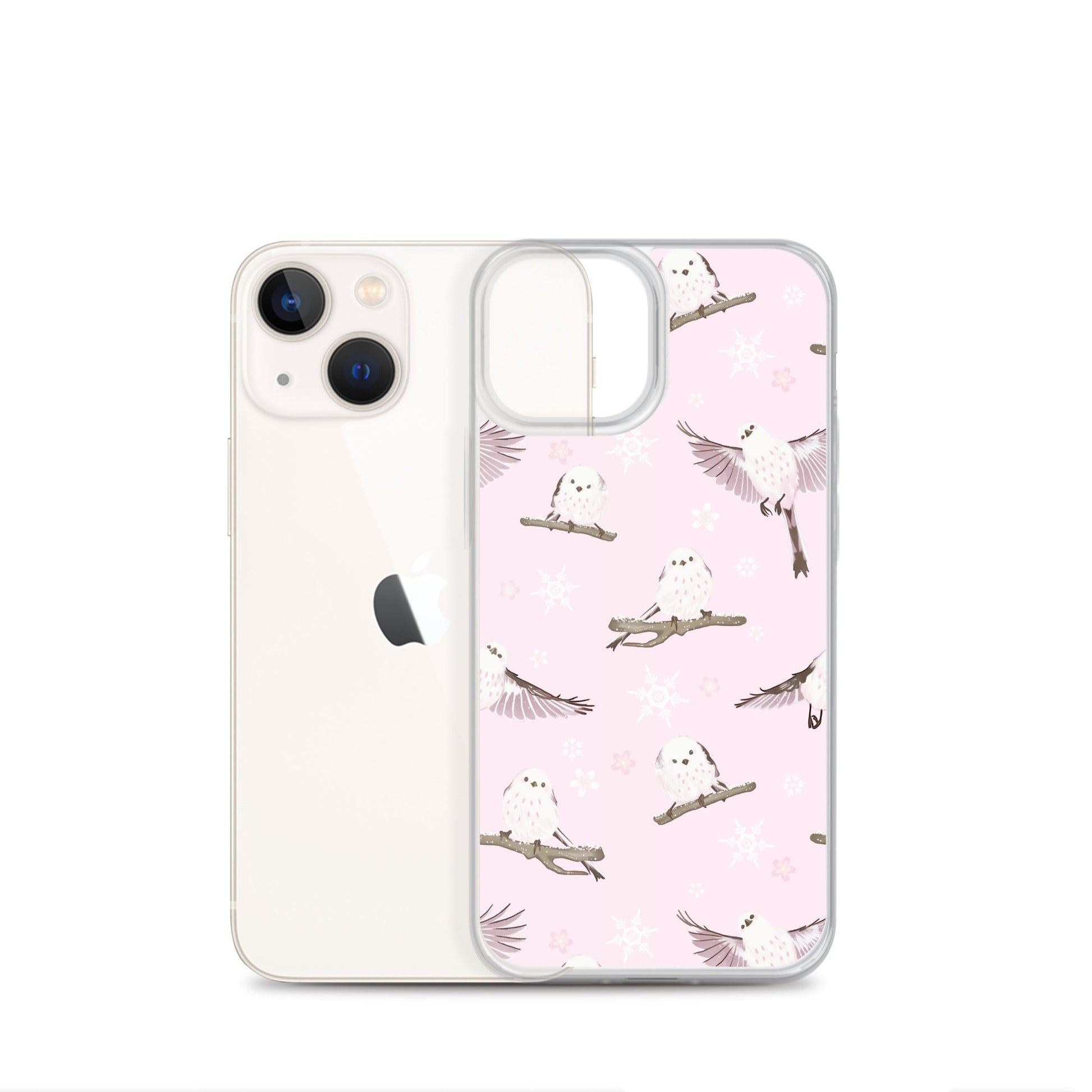 Stylish Snow Bird iPhone® Clear Case offers protection against scratches and dirt with a sleek, flexible design.