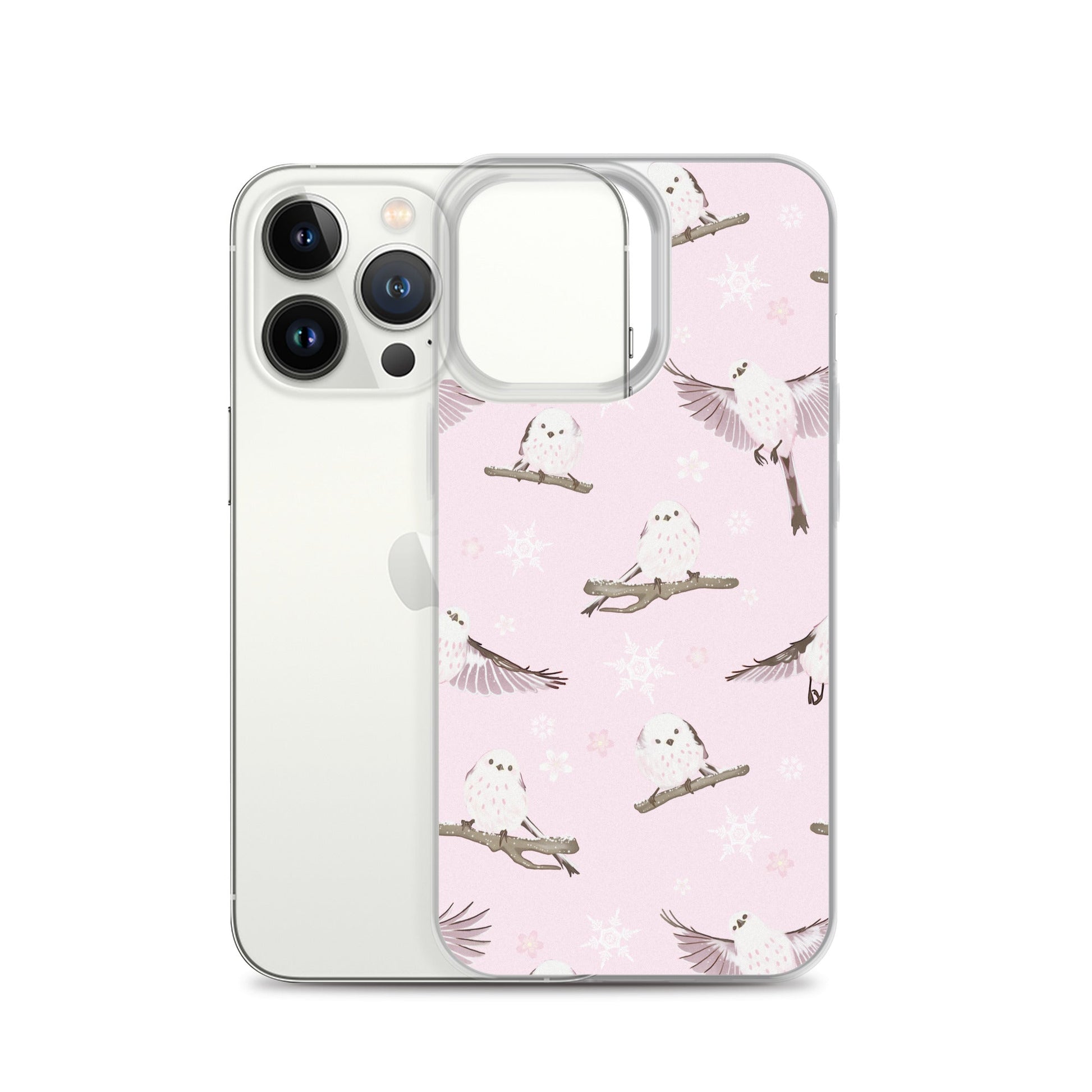 Protect your iPhone® in style with the Snow Bird iPhone® Clear Case featuring a charming bird design.