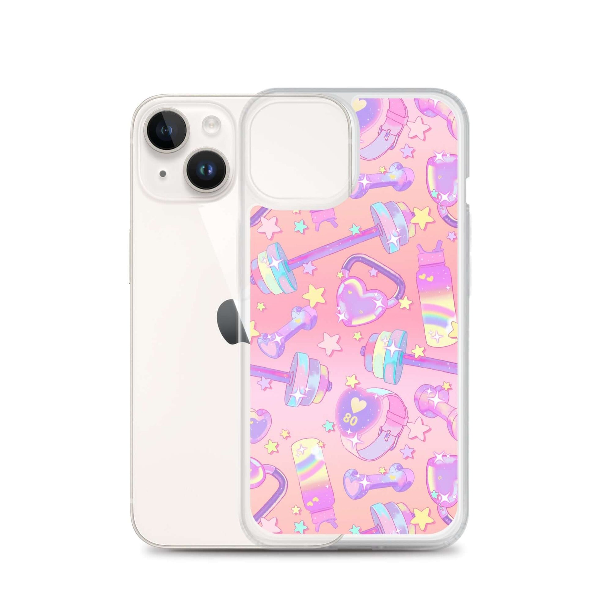 Glitter Gains iPhone® Clear Case showcases a playful design while offering reliable protection from scratches and dirt.
