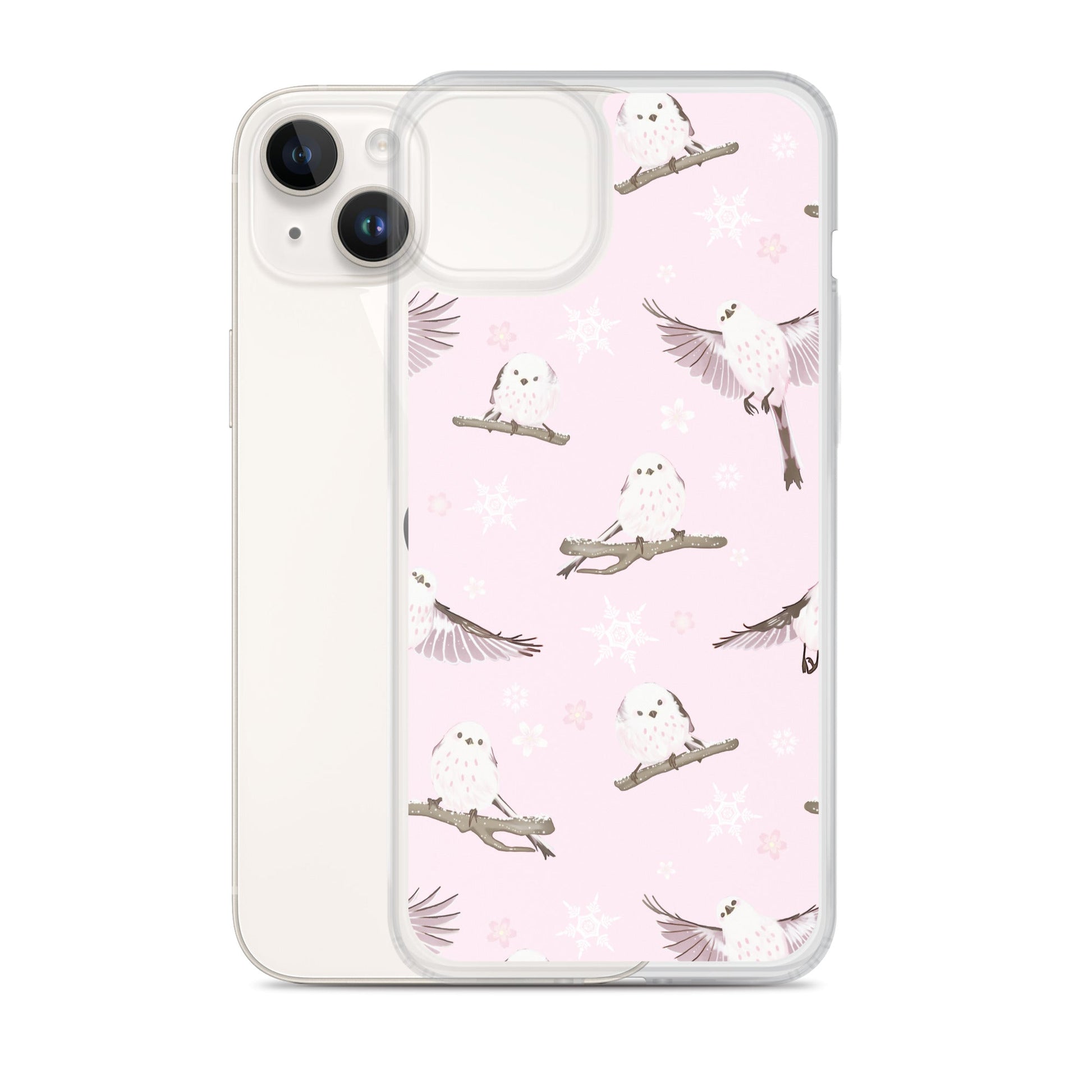 Sleek Snow Bird iPhone® Clear Case offers protection from scratches and dirt with a stylish design and flexible sides.