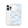 Protect your iPhone® with the Snow Bird iPhone® Clear Case featuring a stylish bird design and durable construction.