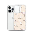 Stylish Snow Bird iPhone® Clear Case featuring a protective design against scratches and dust, perfect for everyday use.