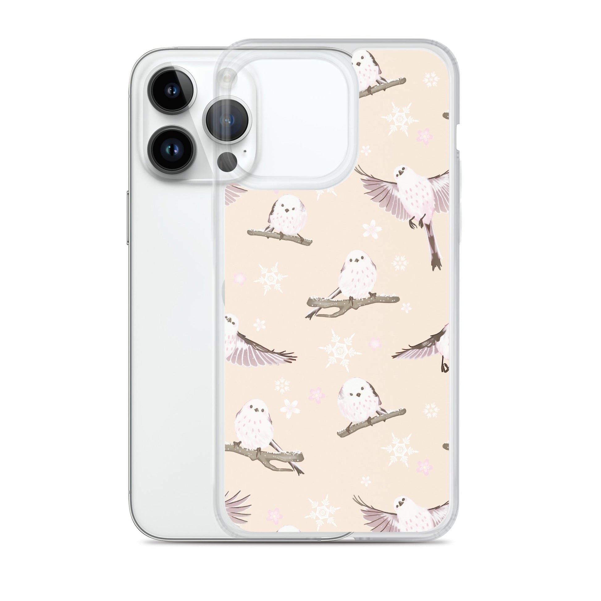 Sleek Snow Bird iPhone® Clear Case offers scratch protection with a flexible design and beautiful bird patterns.