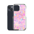 Protect your iPhone® stylishly with the Glitter Gains iPhone® Clear Case featuring a colorful, fun design.