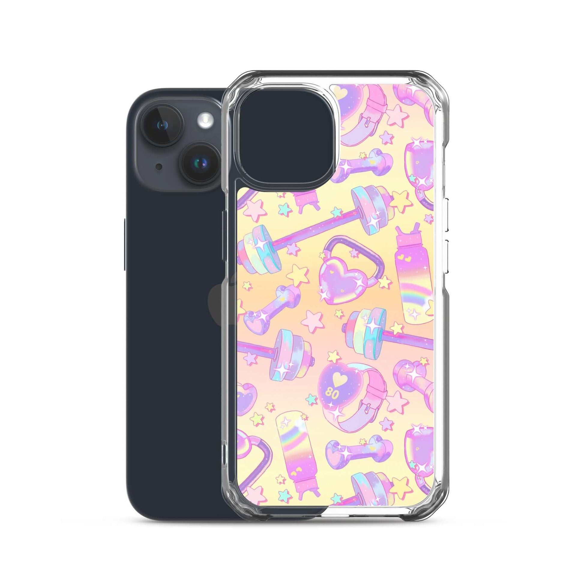 Protect your phone in style with the Glitter Gains iPhone® Clear Case, featuring a fun design and flexible fit.