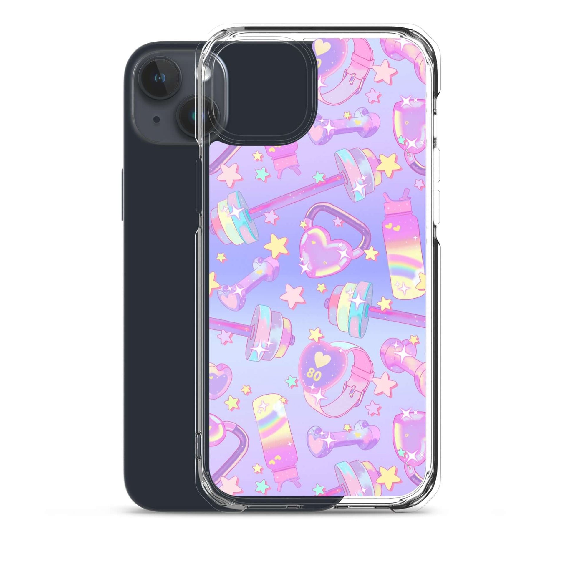 Stylish Glitter Gains iPhone® Clear Case offers protection against scratches and dust with a flexible design.