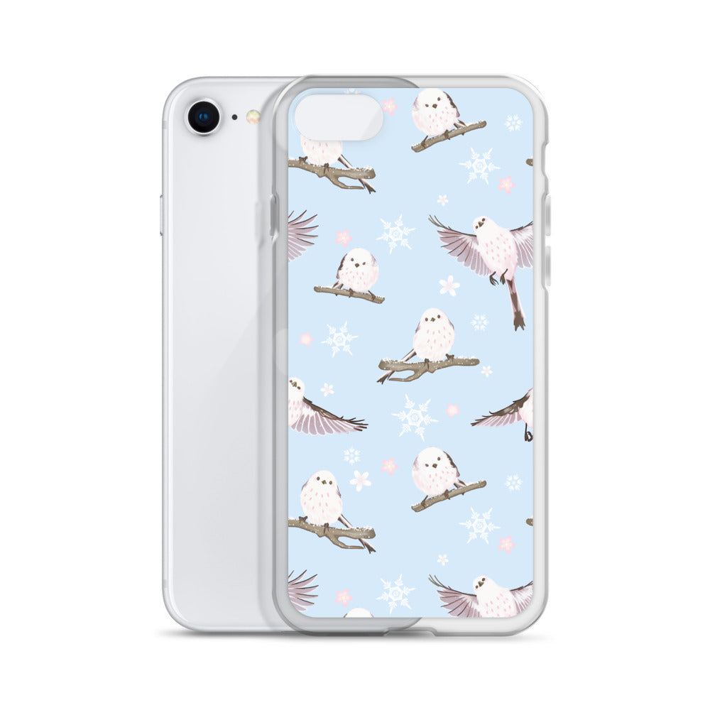 Protect your iPhone® in style with the Snow Bird iPhone® Clear Case, featuring a charming bird design and durable materials.