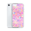 Sleek Glitter Gains iPhone® Clear Case featuring a vibrant design, protecting against scratches and dirt effortlessly.