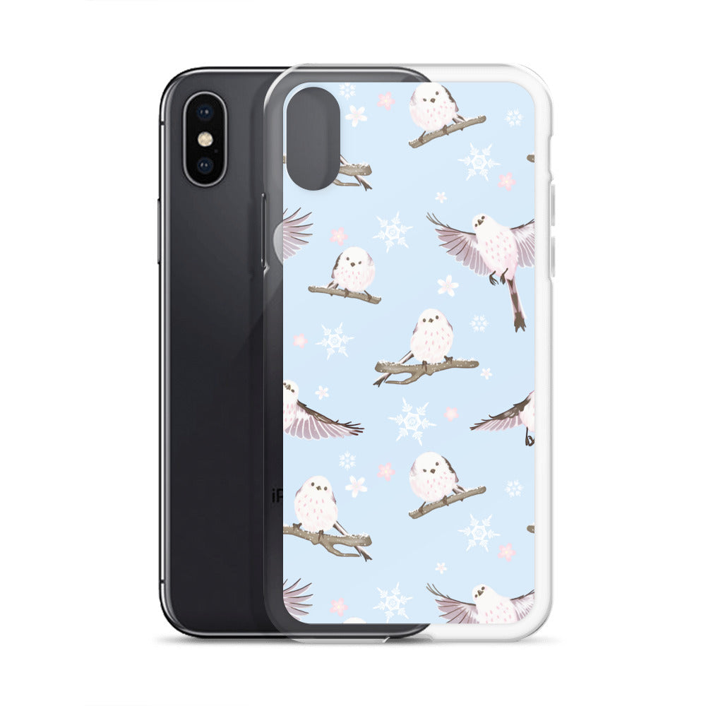 Protect your iPhone® in style with the Snow Bird iPhone® Clear Case, featuring a cute bird design and flexible sides.