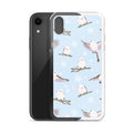Protect your phone in style with the Snow Bird iPhone® Clear Case, featuring a whimsical bird design and flexible sides.