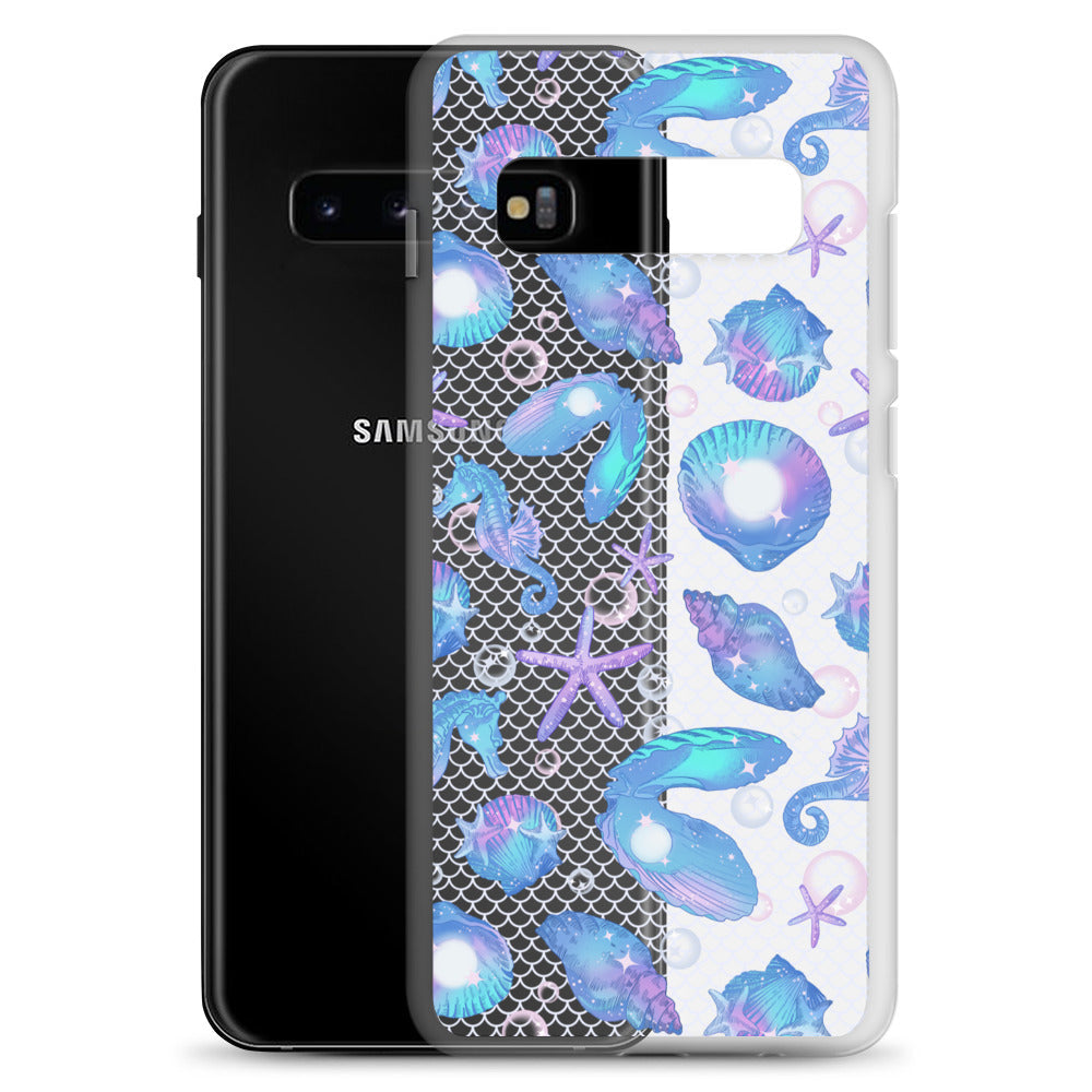 Protect your phone with the Sea Princess Samsung® Clear Case, featuring vibrant seashells and a sleek design.