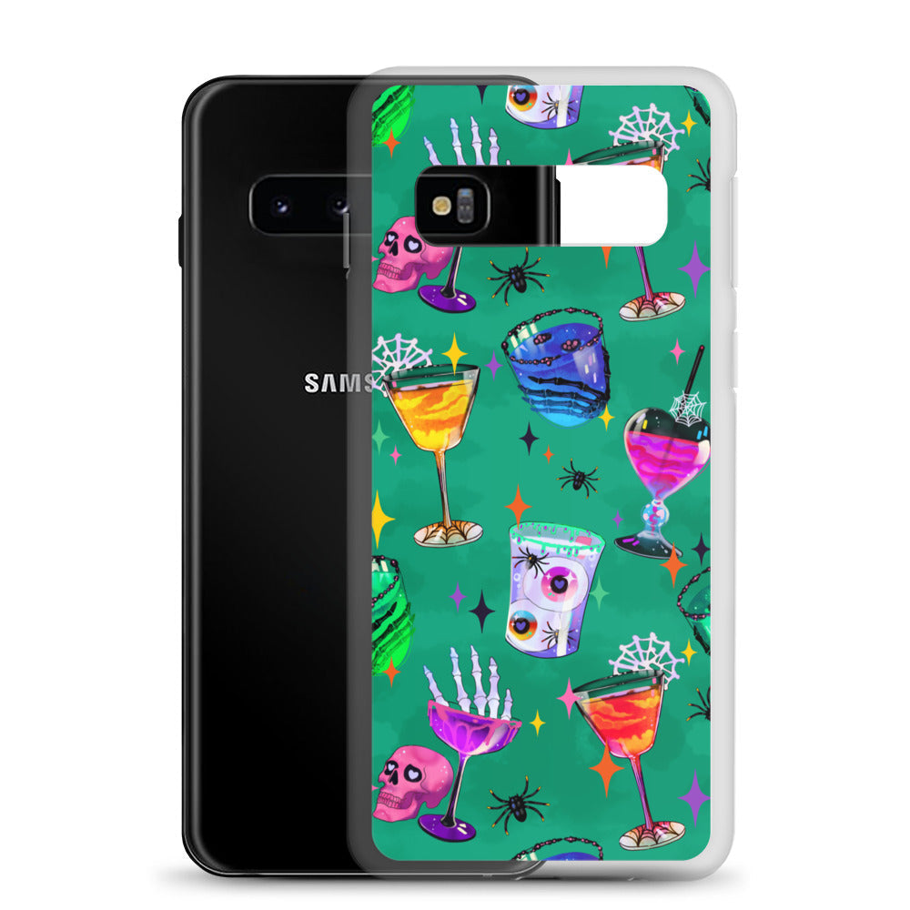 Sleek Monster Party Samsung® Clear Case features bold designs, protecting your phone from scratches and dirt.