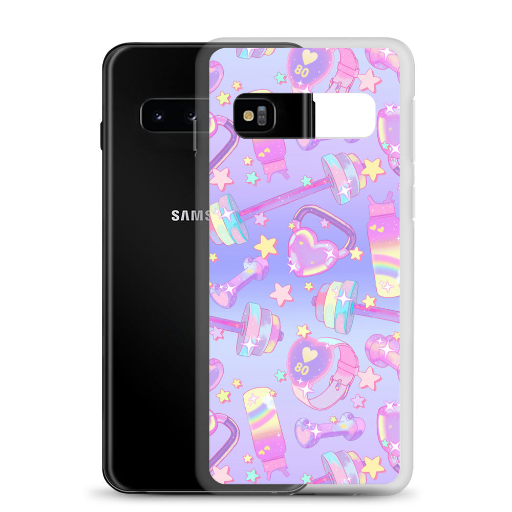 Sleek Glitter Gains Samsung® Clear Case offers stylish protection from scratches and dirt with a flexible design.