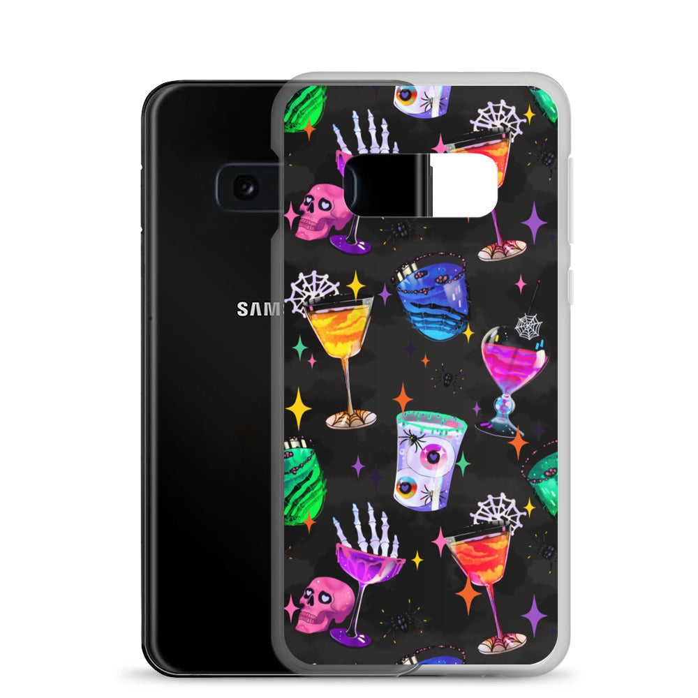 Monster Party Samsung® Clear Case displays vibrant designs, protecting your phone from scratches and dust effectively.