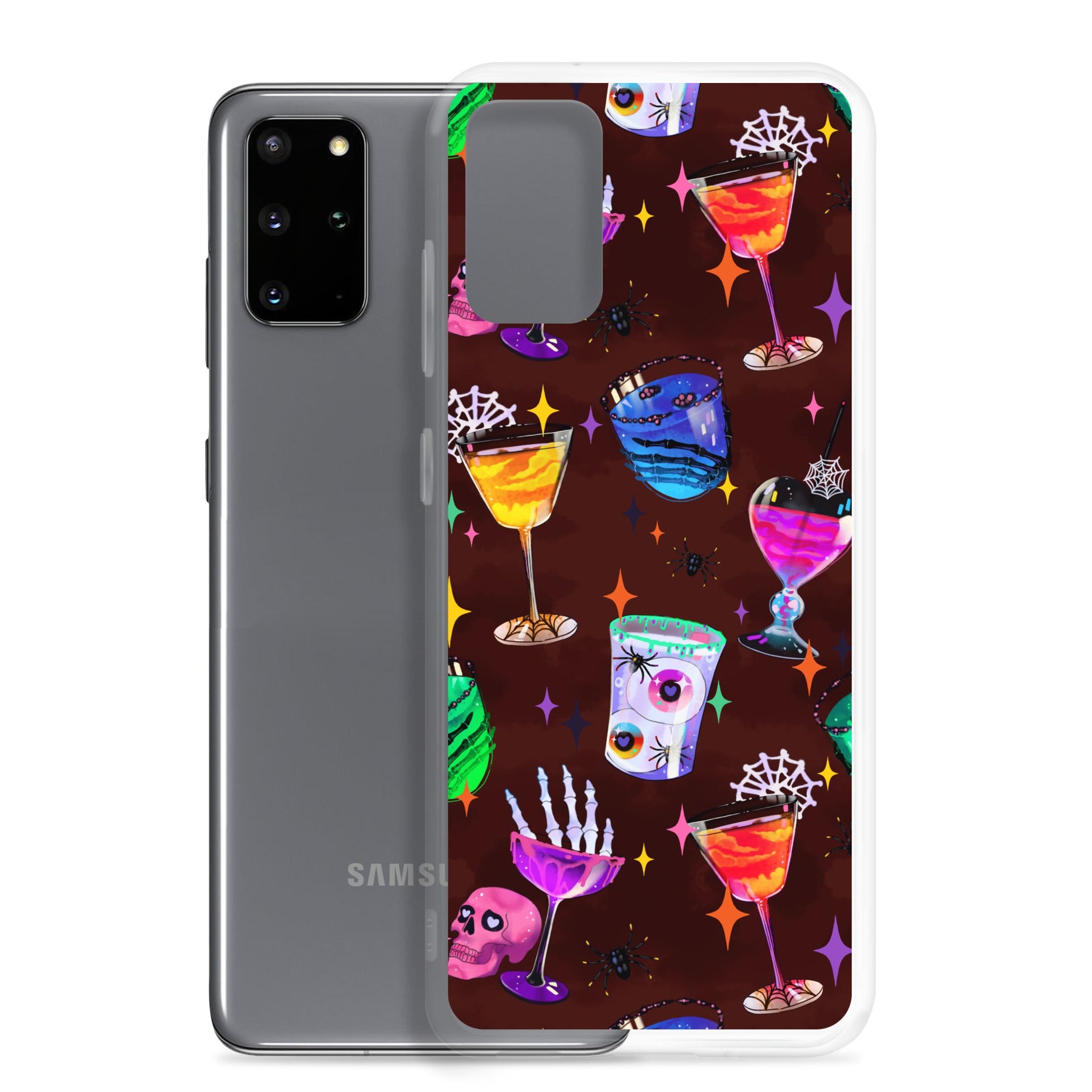 Protect your phone with the vibrant Monster Party Samsung® Clear Case featuring a fun, spooky design.