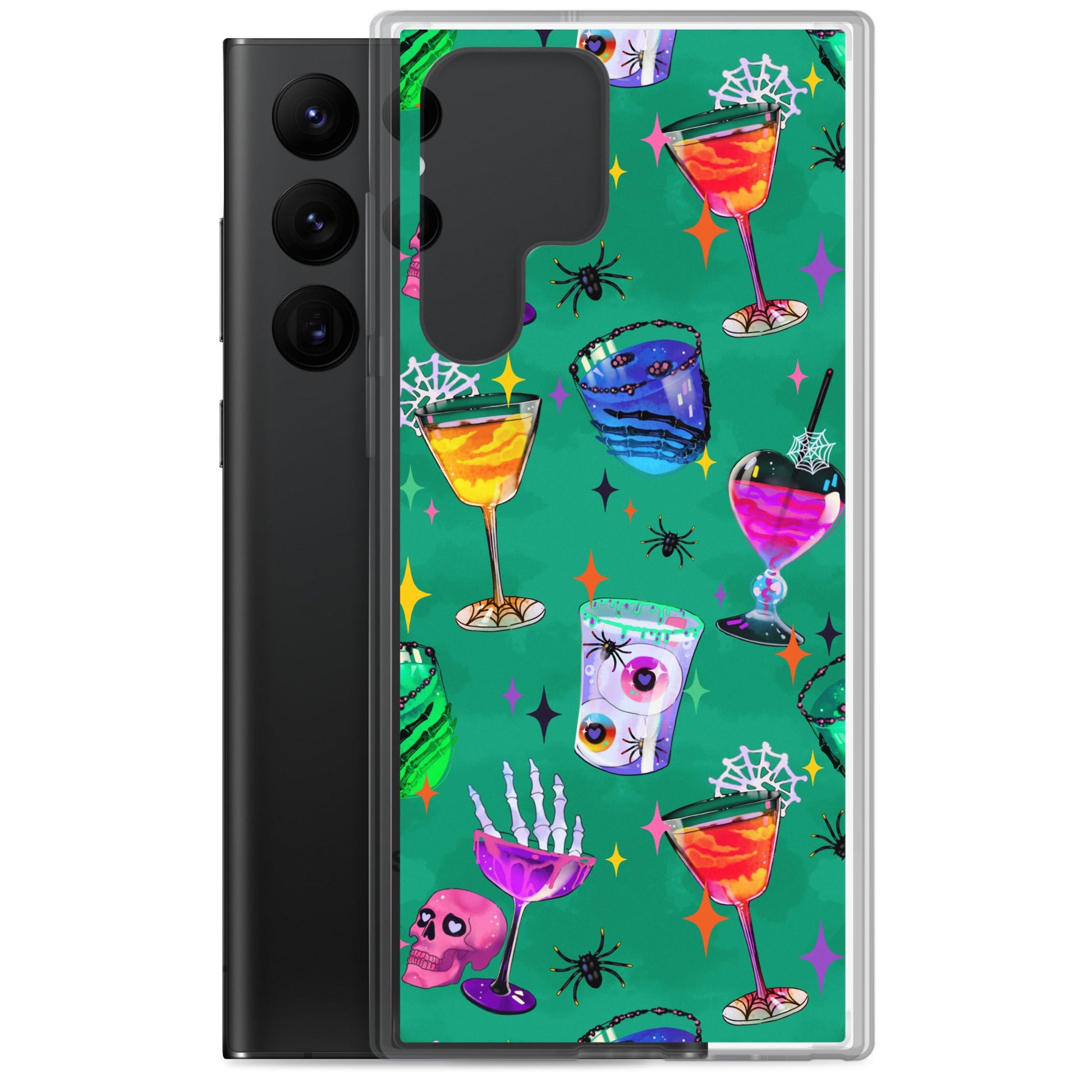 Colorful Monster Party Samsung® Clear Case offers stylish protection against scratches and dust for your phone.