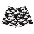 Stylish Cloudy Sky Athletic Short Shorts feature a unique cloud pattern, perfect for versatile summer outfits.