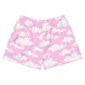 Stylish Cloudy Sky Athletic Short Shorts featuring a soft cloud design, perfect for any casual outfit or workout.