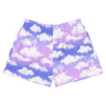 Versatile and comfy, the Cloudy Sky Athletic Short Shorts feature a dreamy cloud design perfect for any outfit.