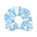 Stylish Cloudy Sky Scrunchie features a versatile design, perfect for complementing any outfit effortlessly.