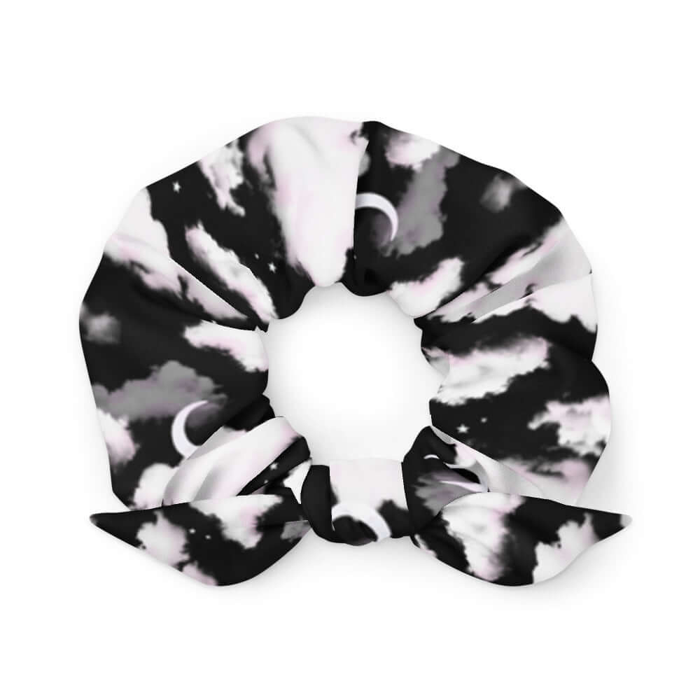 Stylish Cloudy Sky Scrunchie with a trendy design, perfect for adding flair to any outfit. Shop now!