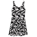 Stylish Cloudy Sky Skater Dress featuring a dreamy cloud print, perfect for a chic, casual look.