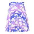 Flattering Cloudy Sky Skater Skirt in a dreamy purple gradient, perfect for any occasion and body type.