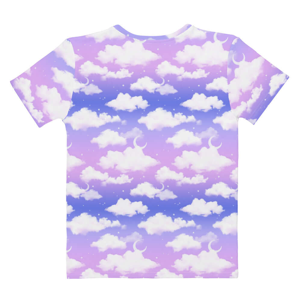 Stylish Cloudy Sky T-shirt featuring a dreamy cloud design, perfect for any casual outfit or active day.