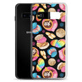Colorful Pan Dulce Samsung® Clear Case featuring vibrant baked treats design, perfect protection for your phone.