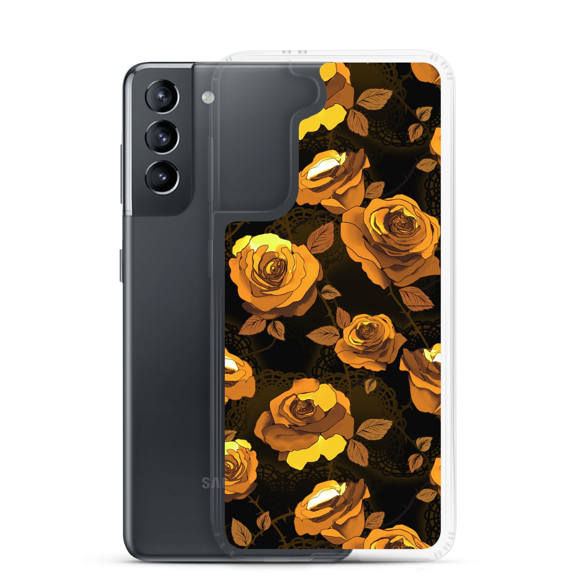 Showcase your style with the Enchanted Rose Samsung® Clear Case, offering sleek protection and precise cutouts.